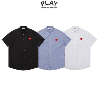 เสื้อเชิ้ตแขนสั้น ลาย PLAY Kawakubo Age สไตล์ใหม่ สําหรับผู้ชาย และผู้หญิง