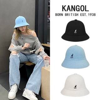 Kangol หมวกชาวประมงหญิงฤดูใบไม้ผลิและฤดูร้อนผ้าขนหนูวัสดุระบายอากาศโดมอ่างหมวกย้อนยุคสบาย ๆ หมวก