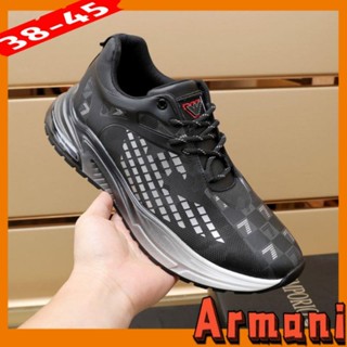 [EUR Size] Armani รองเท้าลําลอง ข้อสั้น สําหรับผู้ชาย 38-45 2023