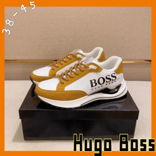 [EUR Size] Hugo_Boss รองเท้าหนังลูกวัว สําหรับผู้ชาย ไซซ์ 38-45 2023