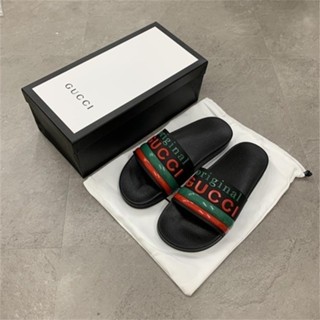 [EUR Size] 2023 gucci_os รองเท้าแตะยางสไลด์