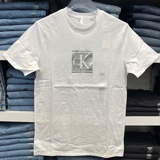 Ck tide ใหม่ เสื้อยืดคอกลม แขนสั้น ผ้าฝ้ายแท้ พิมพ์ลายตัวอักษร แฟชั่นฤดูใบไม้ผลิ และฤดูร้อน สําหรับผู้ชาย และผู้หญิง