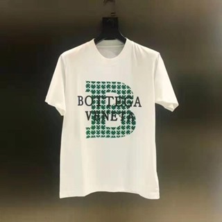 เสื้อยืดแขนสั้น พิมพ์ลายตัวอักษร BOTTEGA VENETA BV ทรงหลวม เข้ากับทุกการแต่งกาย แฟชั่นฤดูร้อน สําหรับผู้ชาย 2022