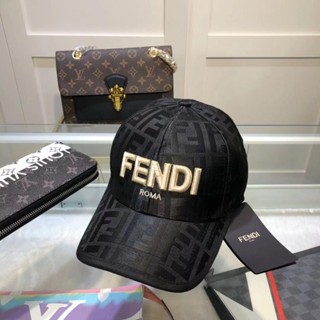 Fendi หมวกเบสบอลลําลอง พิมพ์ลายตัวอักษร F ระดับไฮเอนด์ เข้ากับทุกการแต่งกาย แฟชั่นสําหรับผู้ชาย และผู้หญิง