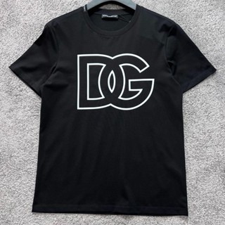 เสื้อยืดแขนสั้น พิมพ์ลายตัวอักษร Dolce&amp;Gabbana คุณภาพสูง แฟชั่นฤดูร้อน 2023
