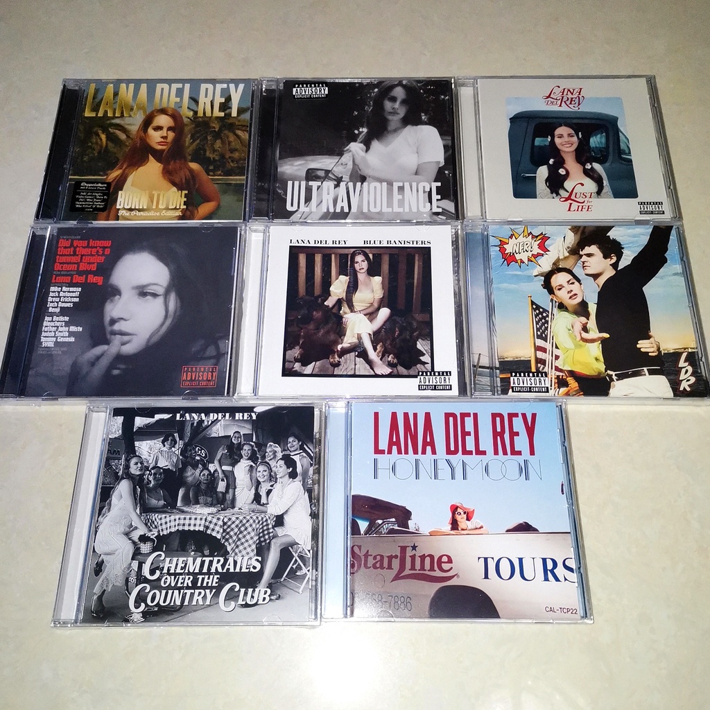 Lana Del Rey 8CD Set Born To Die Ultraviolence Honeymoon Chemtrails Over The Country Club Lust For L