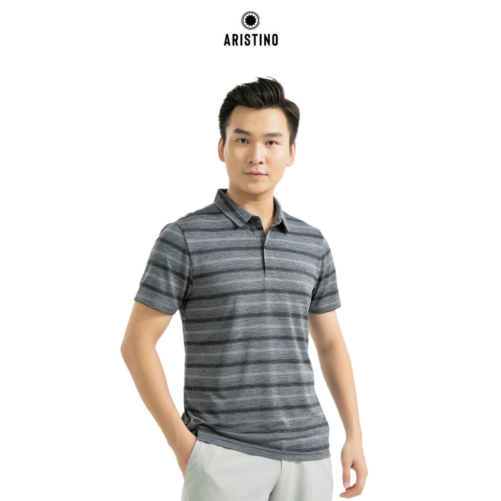 เสื้อยืดคอปก ARISTINO Mens Regular fit ทําจากผ้าฝ้ายเนื้อนุ่ม โปร่งสบาย - APS016S2