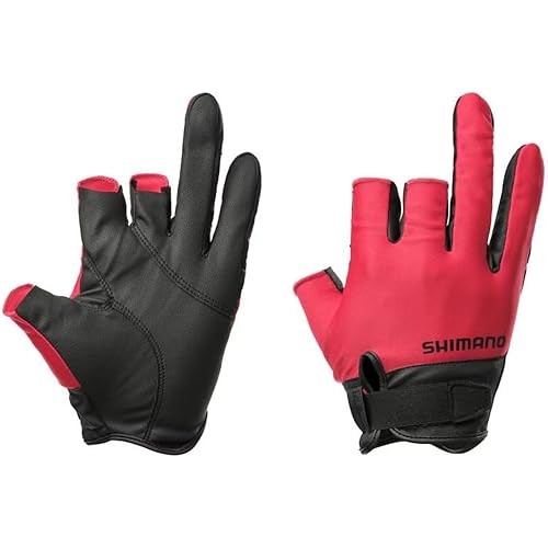 SHIMANO 01 Basic Glove 3 Cut GL-008Y สีแดง 2XL
