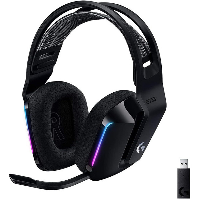 Logitech G733 Wireless Gaming Headset Lightspeed RGB DTS Surround Sound