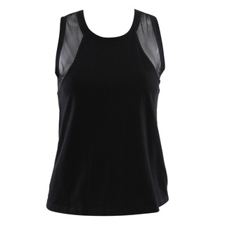 TA ACTIVE MESH SHOULDER TANK เสื้อคอกลมแขนกุด