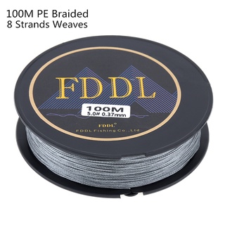 6 size optional 100M Super Strong Fishing Line 8 Strands Weaves PE Braided Fishing Rope Multifilament