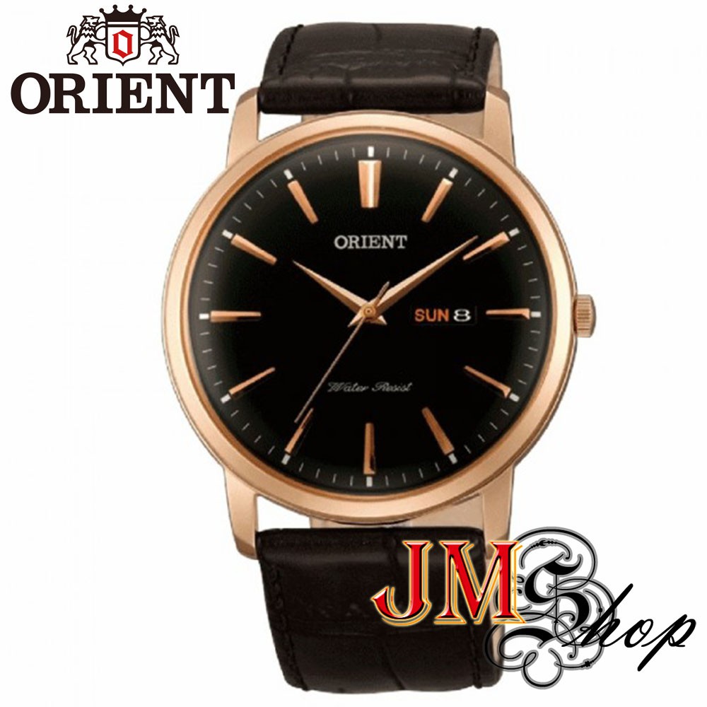 Orient Classic Design นาฬิกาข้อมือผู้ชาย สายหนังแท้ รุ่น FUG1R004B (สีดำ)