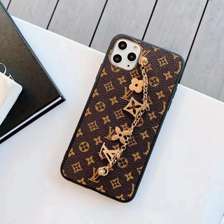 Samsung note20plus Note10 Note9 Note8 Note5 S20plus S10 S9 S8 S7 fashion big name LV small flower metal bracelet anti-fall mobile phone case