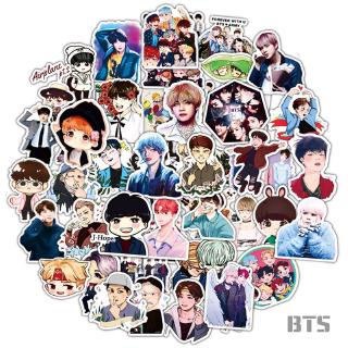 BTS สติกเกอร์กันน้ำรูปแบบที่แตกต่างกัน, 50 ชิ้น