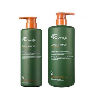 แชมพู#ATS Perstige Calmesh Shampoo เสริมสร้างความแข็งแรงให้กับหนังศีรษะ ลดอาการของรังแค  แถมสบู่น้ำนมข้าว จัดส่งฟรี