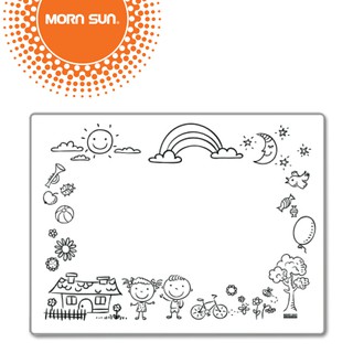 Mornsun แผ่นรอง BORDER PRINT MORNSUN A4 (A4 COLORING MAT-BORDER PRINT)