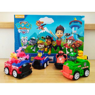 รถไขลาน เข็นถอย ขบวนการ paw patrol Set 6 ตัว