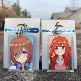 พวงกุญแจ ลายการ์ตูนอนิเมะ Go-toubun no Hanayome Ganci Gotoubun no Hanayome Itsuki Yotsuba Miku Nino Ichika