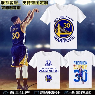 [COD]เสื้อยืดแขนสั้น พิมพ์ลาย Golden State Warriors Curry No. เสื้อยืดแขนสั้น ทรงหลวม ลายทีมบาสเก็ตบอล 30 Jersey สําหรับ