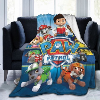 Selimut ผ้าห่มขนแกะไมโคร นุ่มพิเศษ ลาย PAW Patrol Flan 60x50 นิ้ว สําหรับเตียง โซฟา