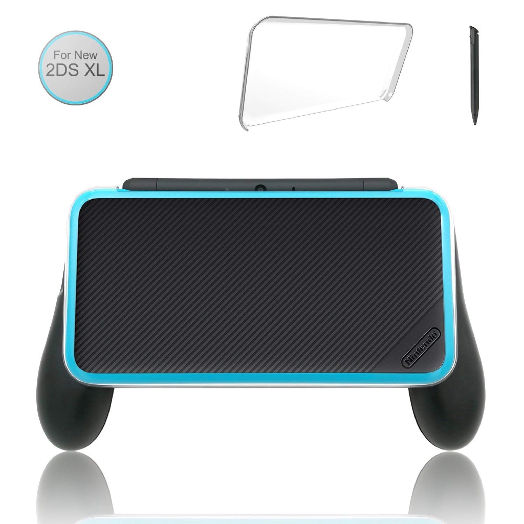 ปลอกแฮนด์สําหรับ Nintendo 2DS XL พร้อมสไตลัส 1 อัน และเคสใส 1 ชิ้นสําหรับ Nintendo 2DS XL