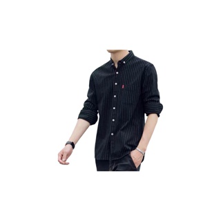 โปรโมชั่น : 【การจัดส่งในท้องถิ่น】COD M-5XL เสื้อ แฟชั่นเสื้อ ผู้ชาย เชิ้ตแขนยาว หลวมสไตล์เกาหลีวินเทจชาย