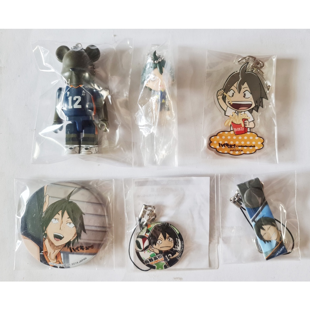 ของสะสมอนิเมะไฮคิวคู่ตบฟ้าประทาน Haikyuu !! Kageyama Tobio Anime Ichiban Kuji Bearbrick Keychain Mod