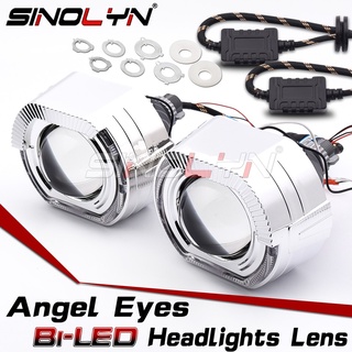 Sinolyn Bi เลนส์โปรเจคเตอร์ LED ไฟสัญญาณเลี้ยว สําหรับ H7 H4 9005 9006