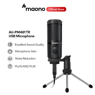 Maono ไมโครโฟนคอนเดนเซอร์ AU-PM461 Gen2 USB พร้อมไมโครโฟน สํ…