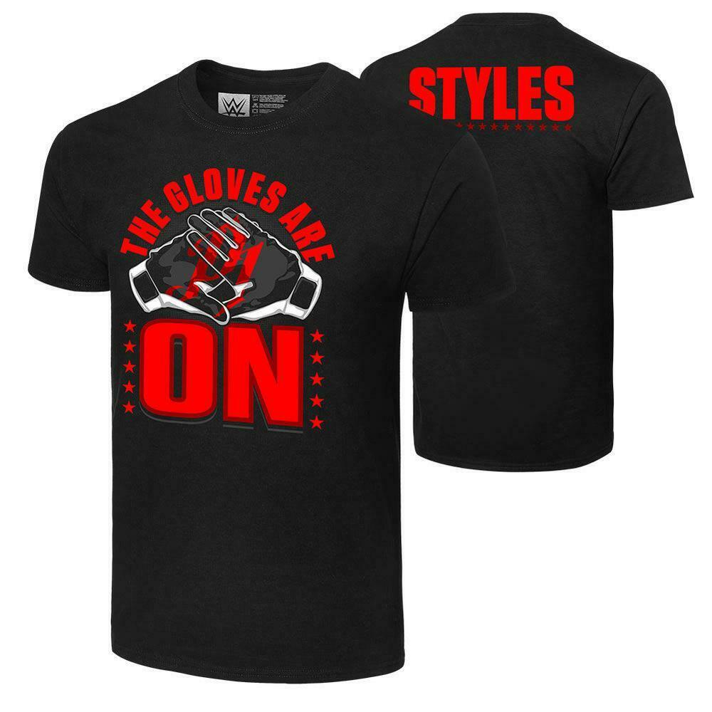 Big Wwe Aj Styles The Gloves Are On Round T-Shirt