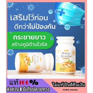 ส่งฟรี | ส่งไว | กระชายขาว KRACHAI KHAW กะชายขาว ขิง กระเทียม ขมิ้น พลูคาว กระปุก 30 แคปซูล