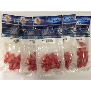 "LINK" US-6002 PLUG BOOTS CAT5e RED (10EA/PACK)