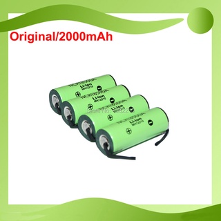 4PCS/LOT Original 3.6V 18500 NCR18500A 2040mAh Battery with Tabs For DIY Canon LP-E6 DSLR Battery