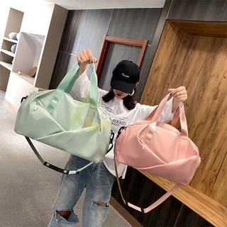 Allsking กระเป๋าฟิตเนส fitness bag มี 4 สี มีช่องเก็บรองเท้า กระเป๋าเดินทาง สีพาสเทล กระเป๋าเดินทาง ใส่เสื้อผ้า