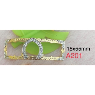 กรอบเลสทองสูตร ขนาด2บาท (15mm)