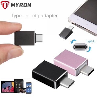 Myron New Otg อะแดปเตอร์แปลง Type C To Usb 3 . 0 Mini Male To Female Usb - C 3 . 1 / หลากสี