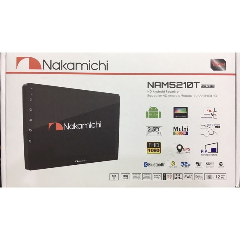 จอแอนดรอยรถยนต์ Nakamichi 9-10 นิ้ว เวอร์ชั่น11.0 Ram2 Rom32 Built-in Wifi , GPS , Bluetooth