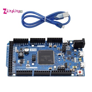 Due R3 บอร์ดทดลอง SAM3X8E 32-Bit ARM พร้อมสายเคเบิลข้อมูล สําหรับ Arduino