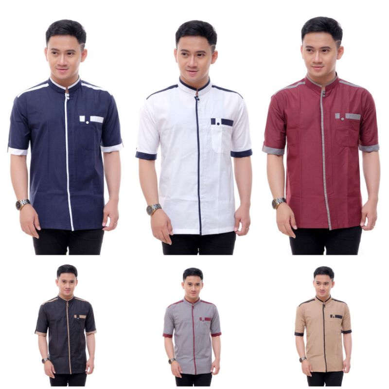 Koko เสื้อเชิ้ต Gus Azmi สําหรับผู้ชายชาวมุสลิม