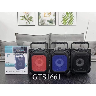 ลำโพงบลูทูธ รุ่น GTS-1661 วิทยุบลูทูธ เบสหนักแน่นเสียงดี พร้อมไฟฉาย ปรับได้