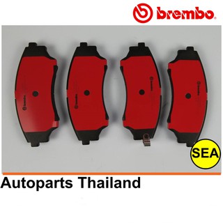 ผ้าเบรกหน้า BREMBO รุ่น CERAMIC  สำหรับ Ford New Ranger 2.5 3.0 4x2 4x4 ปี 06-12 (1เซต)