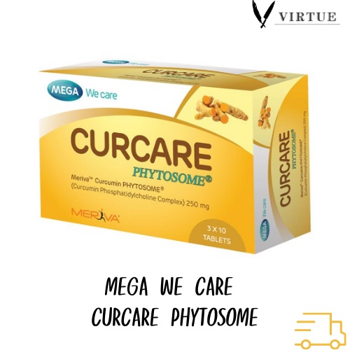 Mega Curcare Phytosome 30เม็ด เมก้า เคอแคร์ สารสกัดขมิ้นชัน