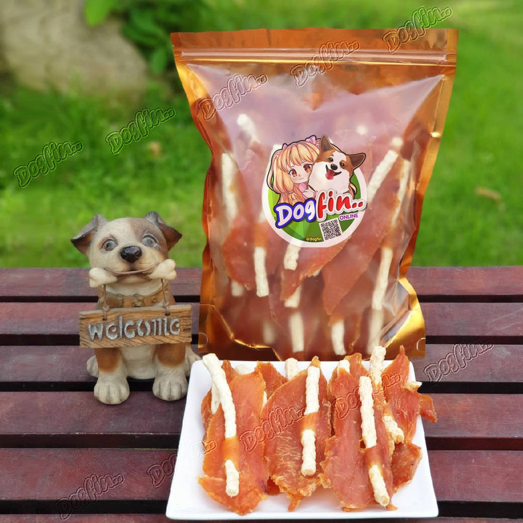 [สินค้าราคาพิเศษ] ไก่เสียบนมนิ่มยาว สำหรับสุนัขทุกสายพันธุ์ ราคา ถูกที่สุด ดีลบีเคเค