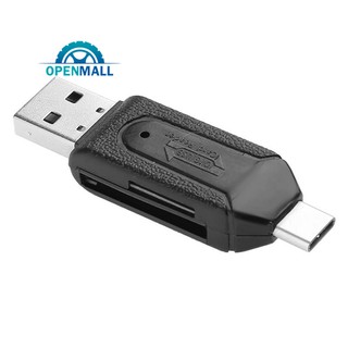 Om Card Reader Usb 2 . 0 Sd Tf หน่วยความจํา Type Micro Otg Type - C