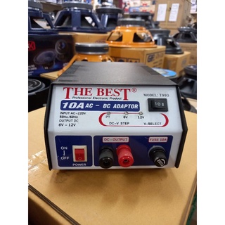 อะแดปเตอร์แปลงไฟ10A THEBEST 10A 6-12V แปลงไฟAC220Vเป็นDC6-12V