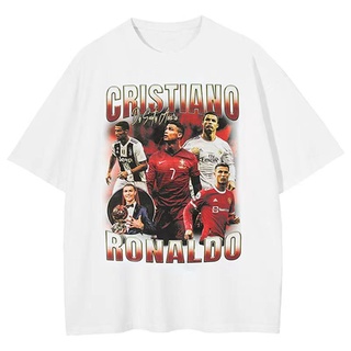 เสื้อยืดสวยๆเสื้อยืดแขนสั้น ผ้าฝ้าย พิมพ์ลาย C Ronaldo Ronaldo สไตล์ฮิปฮอป สําหรับผู้ชาย S-5XL