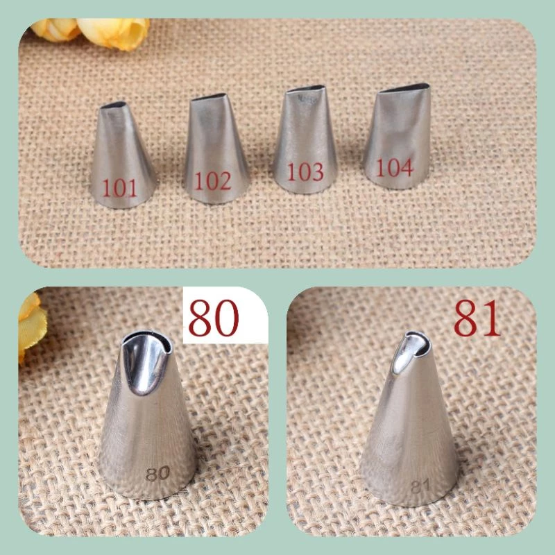 หัวบีบครีม, หีวบีบกลีบดอกไม้ขนาดเล็ก,หัวบีบครีมเบอร์80, 81,101,102,103,104