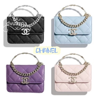 💯ของแท้ CHANEL 22SS ฤดูใบไม้ผลิและฤดูร้อนซีรีส์มินิอีนาเมลกระเป๋าถือสะพายไหล่