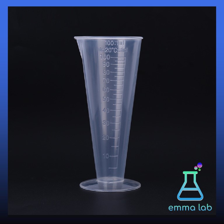 ถ้วยตวงพลาสติก มีสเกล ถ้วยตวง Cone Shape Graduated Measuring Cup แก้วตวงพลาสติก 50 ml 100 ml.