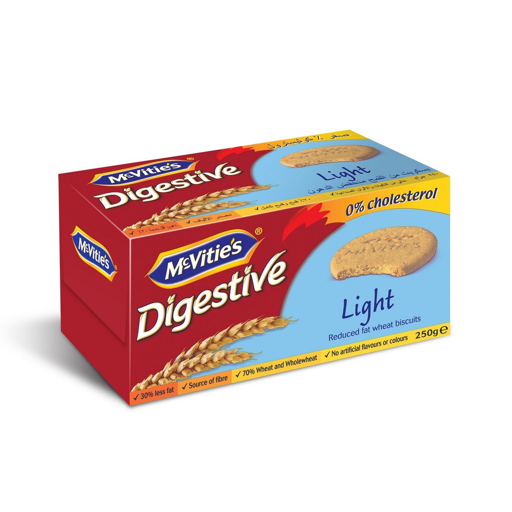 Mcvities Digestive Non Cholesterol Light Biscuit 250g. Shopee Thailand